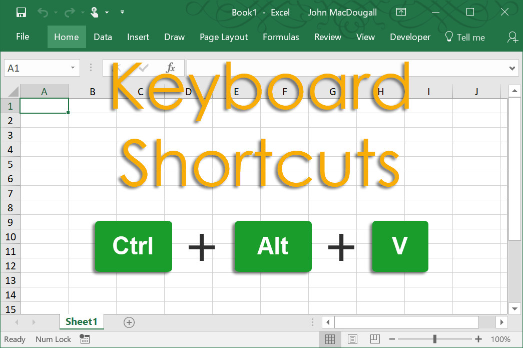excel shortcut keys chart