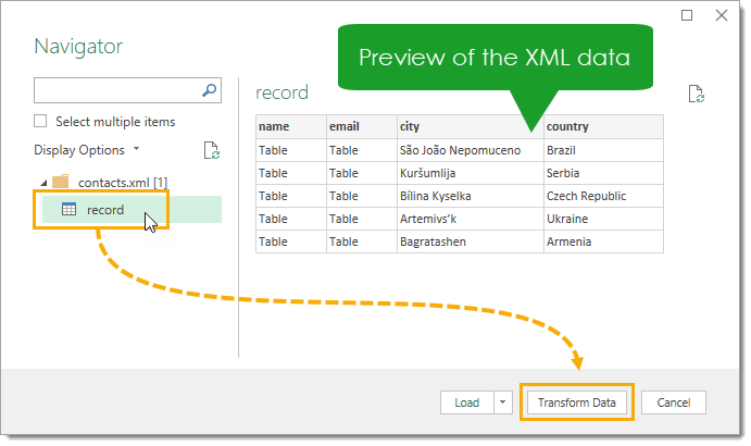 excel 2016 import xml data file do not have 365